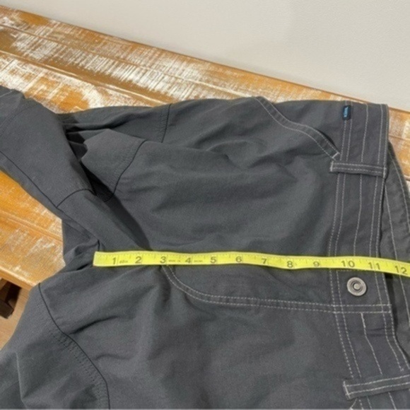 Kuhl Shorts Mens 38 Grey Hiking Outdoors Nylon Flex Fishing Stealth Relaxed - Picture 13 of 16